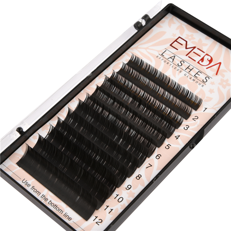 Wholesale Ellipse Flat Eyelash Extensions Private Label